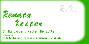 renata keiter business card